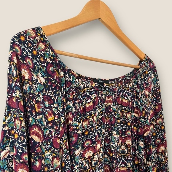 Forever 21 Multicolor Patterned Blouse - Picture 4 of 9